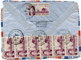 VIET-NAM LETTRE PAR AVION DEPART SAIGON 17-4-1953 VIET-NAM POUR LE VIET-NAM - Viêt-Nam