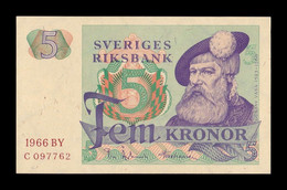 Suecia Sweden 5 Kronor 1966 Pick 51a SC UNC - Svezia