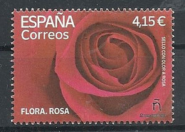 ESPAÑA 2021 - FLORA - Rosa ** MNH - 2011-2020 Nuovi & Linguelle