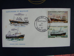 SPM/SAINT PIERRE ET MIQUELON FDCBATEAUX DE PÊCHE COTE FARCIGNY 30€ - Lettres & Documents