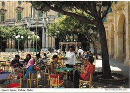 QUEEN'S SQUARE, VALLETTA, MALTA. USED POSTCARD  Fq1 - Malta