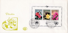 Enveloppe FDC 1523A à 1525A Bloc 47 Floralies Gantoises Gent - 1961-70
