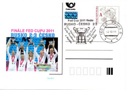 Czech Republic (11-18) Tenis FED CUP 2011 Final Czech Republic - Russia - Postcard - Tenis