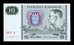 Suecia Sweden 10 Kronor 1977 Pick 52d SC UNC - Svezia