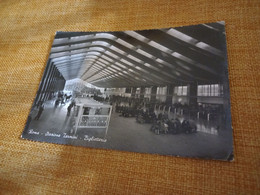 CARTOLINA ROMA- STAZIONE TERMINI- BIGLIETTERIA-VIAGGIATA ANNI 50 - Stazione Termini