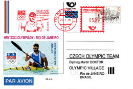 Czech Republic (16-04) Olympic Games 2016 Flight Cech Team To Games Dostal Medal Candidate - Postcard - Verano 2016: Rio De Janeiro