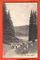 FLA-23 RARE Lac Des Chavonnes Pays D'en-Haut. ANIME. Cachet Villars Sur Ollon 1907,timbre Manque.Jullien 6989 - Ollon