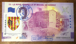 2021 BILLET 0 EURO SOUVENIR DPT 13 LE ROVE CHÈVRE AVEC TIMBRE & TAMPONS PAPER MONEY 0 EURO SCHEIN BANKNOTE - Pruebas Privadas