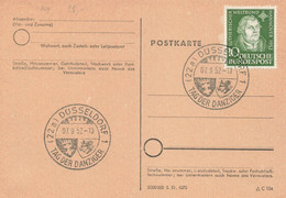 Bund EF MI.149, Düsseldorf 7.9.52 Tag Der Danziger - Covers & Documents