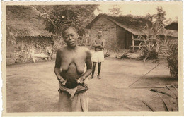 Belgisch Congo Belge Femme Indigene A Seins Nus Native Woman Lepreuse CPA (En Très Bon état) - Belgian Congo