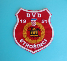 FIRE DEPARTMENT STROSINCI - Croatia Patch #1 * Fire Brigade Firefighting Firefighters Feuerwehr Sapeurs Pompiers - Pompiers