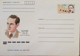 O) 1967 CUBA, CARIBBEAN, JOSE MARTI, JULIO MAXIMO REYES CAIRO MARTIR DEL MONCADA, UNUSED - Cartas & Documentos