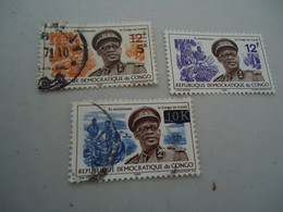 CONGO  USED  STAMPS  PEOPLES OVERPRINT - Autres & Non Classés