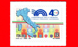 Nuovo - MNH - ITALIA - 2021 - 40 Anni Della Conferenza Delle Regioni E Delle Province Autonome – Logo - B - 2021-...:  Nuovi