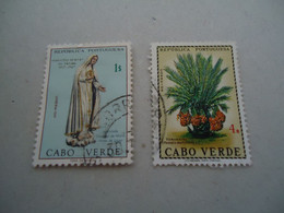 CAPE  VERDE  USED  STAMPS  FRUITS  WONEN - Cap Vert