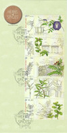 2021 NEW *** Singapore 2021 HERBS & SPICES , Flora Flower FDC Cover SETENANT SET 5 STAMPS (**) - Singapore (1959-...)