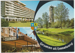 Groeten Uit Emmeloord - (N.O.P., Nederland) - Nr L 3672 - Hotel 'De Luifel', Poldertoren - Emmeloord