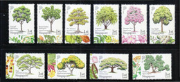 2010 SINGAPORE 2010 KNOW 10 TREES FLORA COMP. SET OF 10 STAMPS  MINT MNH UNUSED (**) - Singapore (1959-...)