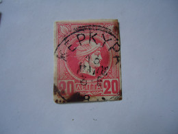 GREECE USED STAMPS SMALL  HERMES  HEADS   ΚΕΡΚΥΡΑ - Unused Stamps