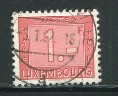 LUXEMBOURG- Taxe Y&T N°30- Oblitéré - Impuestos