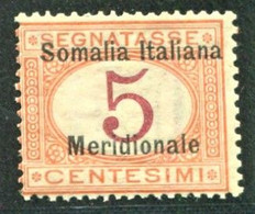 SOMALIA 1906 SEGNATASSE 5 C. ** MNH - Somalië