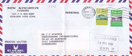 25718# LETTRE KOWLOON PAR AVION BY AIR MAIL Obl HONG KONG 1999 LUXEMBOURG - Lettres & Documents