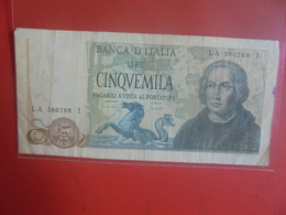 ITALIE 5000 LIRE 1971-77 Circuler (B.24) - 5000 Liras