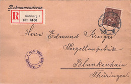 SWEDEN - RECO 1928 GÖTEBORG > BLANKENHAIN/DE -SEAL- /PR49 - Briefe U. Dokumente