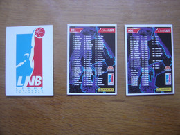 1995 Carte Basketball Panini LNB Carte De France Check List FFBB Basket - Autres & Non Classés