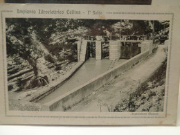 Cartolina Impianto Idroelettrico Cellina I° Salto 1933 Prov Pordenone Scaricatore Medata - Pordenone