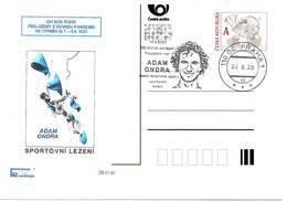 Czech Republic (20-01)  Olympic Games 2020 100 Days To Opening Ondra Czech Candidate For Medal- Postcard - Sommer 2020: Tokio