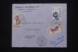 MADAGASCAR - Enveloppe Commerciale De Sambava Pour La France Par Avion  En 1951 - L 106600 - Lettres & Documents