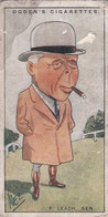 32 Felix Leach  - Turf Personalities 1929 - Ogdens  Cigarette Card - Original - Sport - Horse Racing - Ogden's