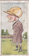 4 Micheal Beary  - Turf Personalities 1929 - Ogdens  Cigarette Card - Original - Sport - Horse Racing - Ogden's