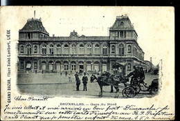 CP ( Bruxelles: Gare Du Nord) Obl. MONS ( STATION 1901 Pour HENNUYERES - Correo Rural