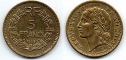 5 Francs 1939 TB+ - Andere & Zonder Classificatie