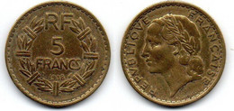 5 Francs 1938 TB - J. 5 Francs