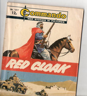 Bande Dessinée, Commando, War Stories In Pictures, RED CLOAK, 66 Pages, De 1980, Format 17,5 X 14 - Collections