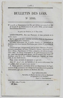 Bulletin Des Lois 1086 1844 Tarif Péage Pont Entre Cadillac Et Cérons (Gironde)/Médecine Strasbourg/Arsenal Besançon - Décrets & Lois
