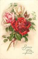 SOLDE DELESTAGE : Bonne Fête Fleurs 1 Carte N° 170 à Prix Fixe - 5 - 99 Cartoline