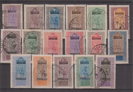 Soudan 1921 Série Courante 20-36, 16 Val Oblit. Sauf 28 Et 33 * Charnière MH - Used Stamps