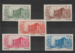 Togo 1939 Série Bastille 177-181 5 Val * Charnière MH - Nuovi