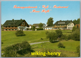 Mörlenbach Juhöhe - Café Restaurant Ferienappartements Haus Höfle 1   Werbekarte - Odenwald