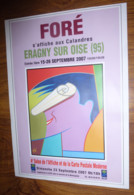 Affiche (21 X 29,7) Foré S'affiche Aux Calandres (illustration : Foré) Eragny-sur-Oise - Fore