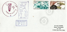 TAAF.Patrouilleur Albatros Aux Iles Kerguelen. (Océan Indien) Pour Le Passage De La Comête De Halley. Lettre 1986 (rare) - Onderzoeksprogramma's