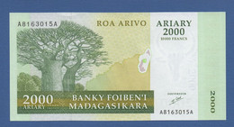 MADAGASCAR - P.83 – 2.000 Ariary = 10.000 Francs Nd (2003) UNC Serie A A - Madagascar