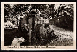 418f * LUDWIGSLUST * STEINERNE BRÜCKE IM SCHLOSSGARTEN **!! - Ludwigslust