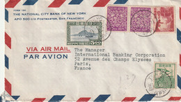 JAPON Lettre Commerciale 1951 TOKYO The National City Bank Of New York Pour Paris - Lettres & Documents