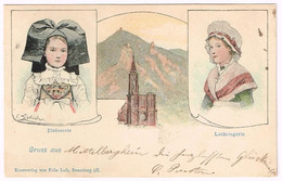 Elsässerin Und Lothringerin 1903 C. Liebich Signiert - Elsass