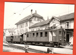 FLB-02 Train CFF à La Gare De Tramelan  Photo Willen En 1951. Non Criculé. Grand Format. BVA 74.4 C.J - Tramelan